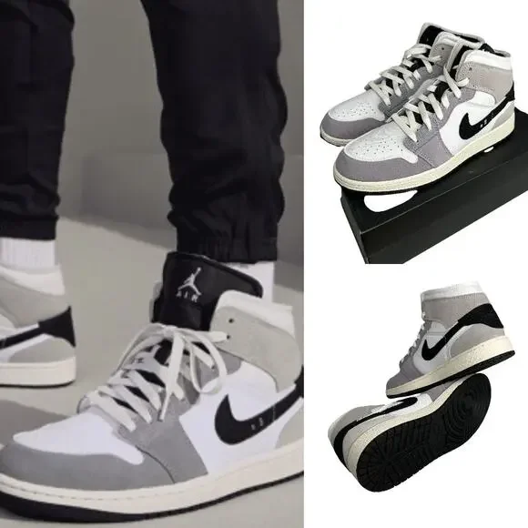 💎✨NEW IN BOX✨💎NIKE Jordan 1 MID SE Craft (GS) - Picture 1 of 10